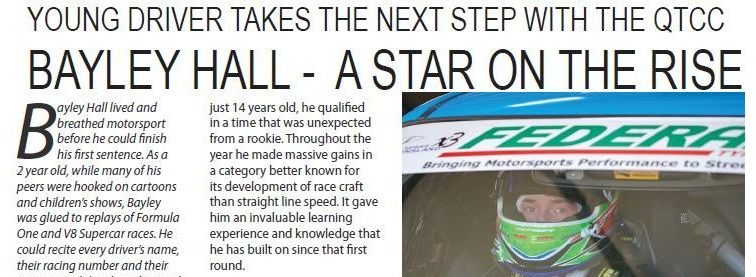 Read more about the article Bayley appears in Velocity Motorsport Magazine Nation-wide